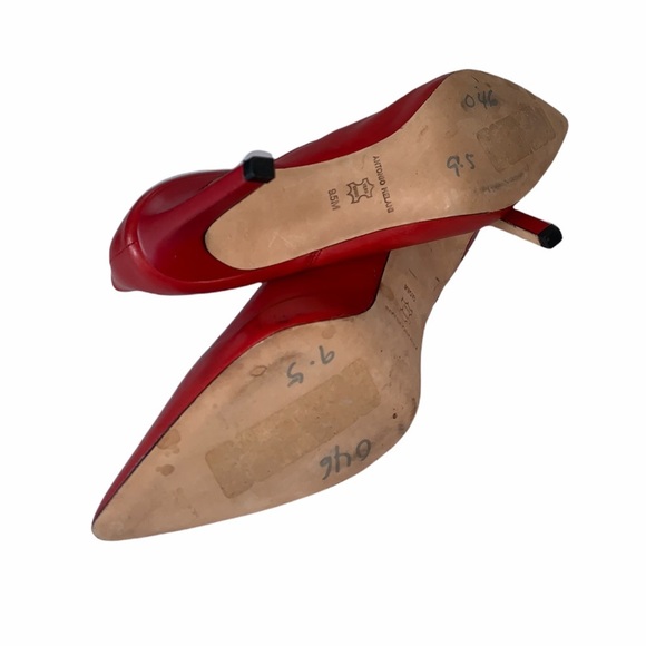 ANTONIO MELANI Red Ankle Boots - Picture 7 of 7